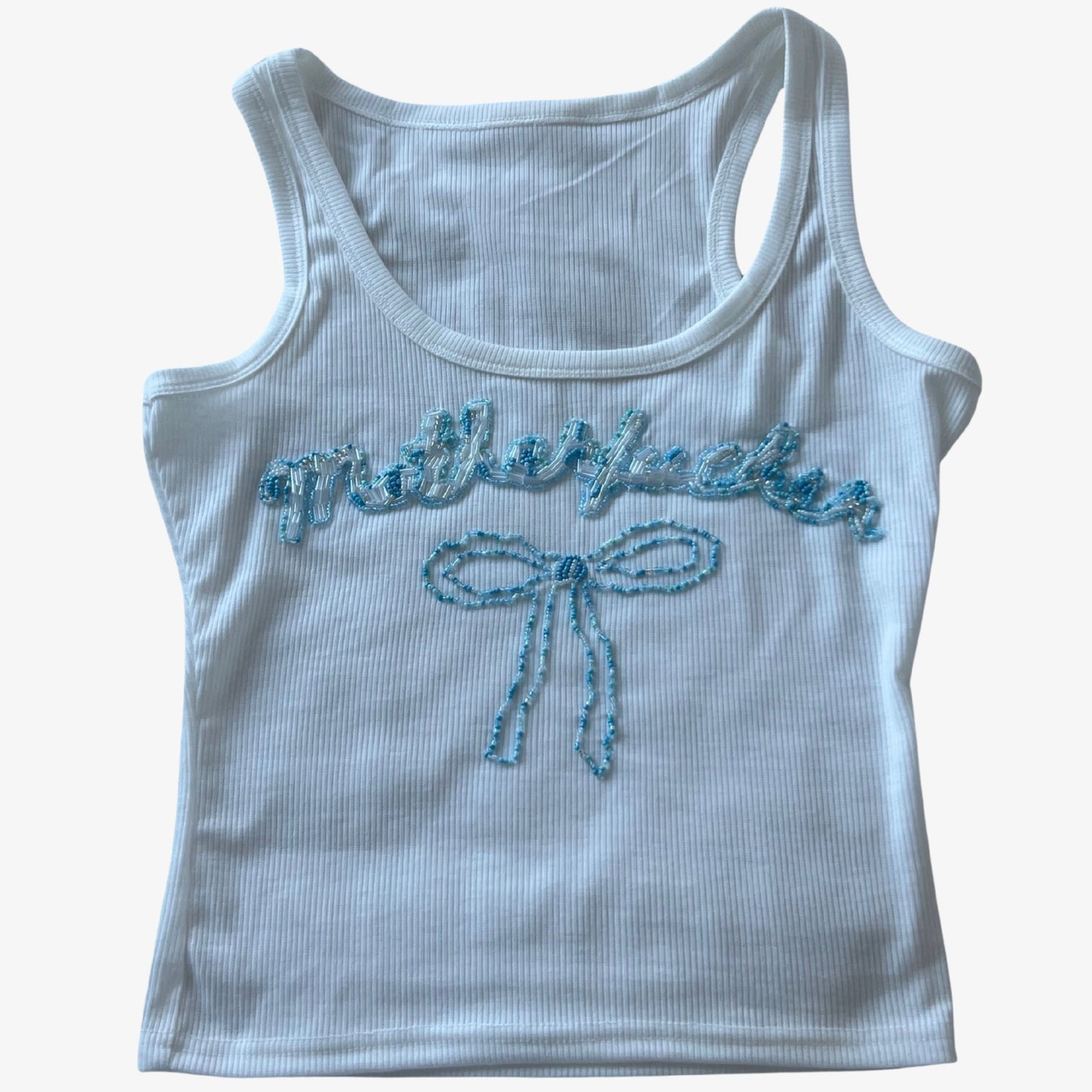 Motherfucker Beaded Tank Top ππ (Pre-Order)