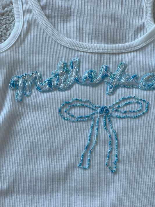 Motherfucker Beaded Tank Top ππ (Pre-Order)